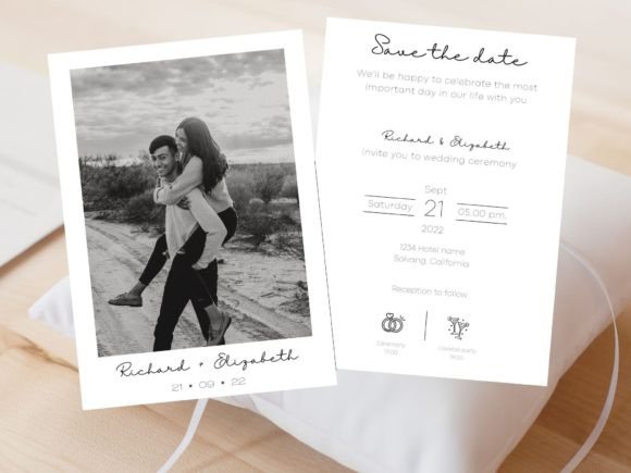 Download Modern Basic Photo Wedding Save the Date - Save Collection