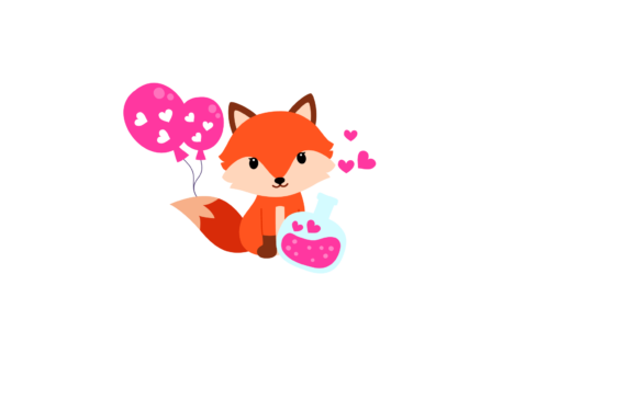 Download Baby Fox Cute Valentine &amp; Love Potion - Love Collection