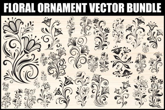Download Floral Ornament Vector Bundle - Ornament Collection